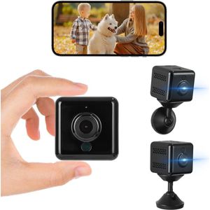 Verborgen Bewakingscamera Mini-camera 4K HD Wifi met Nachtzicht & Bewegingsmelder
