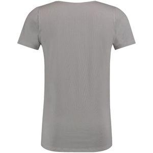 T-shirt Diepe V Hals Stretch Grijs 8-pack -XL