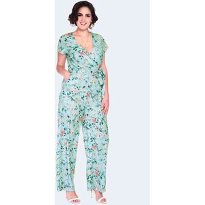 Voodoo Vixen - Dainty butterfly Jumpsuit - XXL - Groen