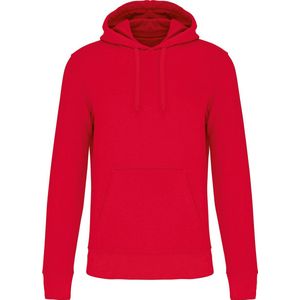 Ecologische herenhoodie met capuchon merk Kariban Red - L