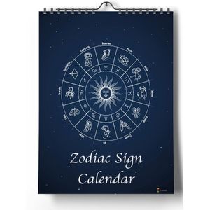 Sterrenbeeld kalender | Zodiac Sign | 24x35 | Staande Kalender | Huurdies | Verjaardagskalender Volwassenen