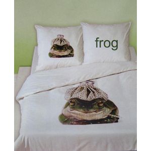 Marissa Frog Dekbedovertrek - Eenpersoons - 140x200 cm - Groen