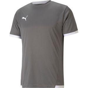 Puma Teamliga Shirt Korte Mouw Heren - Grijs / Wit | Maat: 3XL