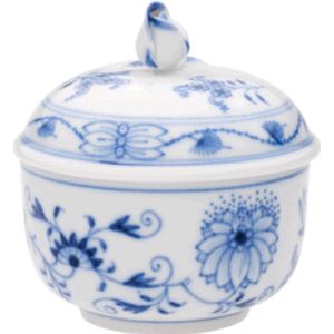 Suikerpot | Meissen | Blauwe uienpatroon