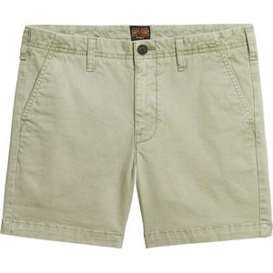 Superdry CLASSIC CHINO SHORT Dames Broek - Groen - Maat L