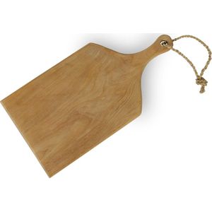 Tapas plank / brood plank / serveerplank - Teak hout - rechthoekig 47 cm x 24 cm x 1,8cm - Handmade
