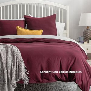 Bedding Duvet Cover Set - Soft Microfiber Duvet Cover 220 x 240 cm with 80 x 80 cm Pillowcase