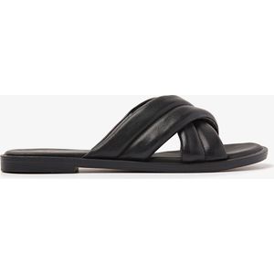 VIA VAI Harita Liv Slippers - Zwart - Maat 38