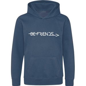 Be Friends Hoodie - Be Friends - Heren - Blauw - Maat S