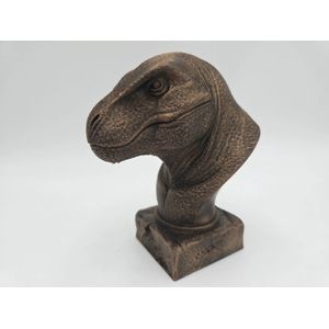 T-Rex dierenbeeld - Buste van dierenkop 20cm | Realistisch & Decoratief Beeldje voor Thuis of Kantoor