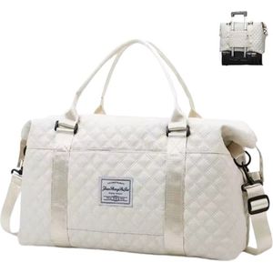 Avoir Avoir®-Weekender Handbagage-Perfecte reistas voor stijlvolle vrouwen!-Hoogwaardig nylon-Trolley sleeve-Natte tas-27x55x18cm-0,55kg-Zacht-Handbagage