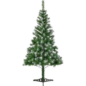 Kunstkerstboom / Kerstboom - 120 x 59 cm - Sneeuw - Incl. Voet