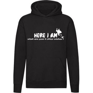 Here i am, what are your 2 other wishes Hoodie | sweater | wens | wensen | versiertruc |  unisex | capuchon