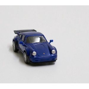 Herpa Porsche auto 911 turbo- blauw metallic