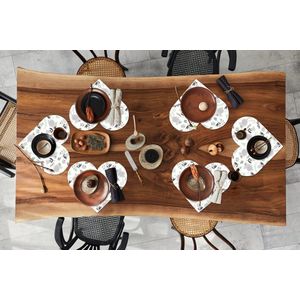 Onderleggers - Placemats - Placemats hartje - Konijnen - Patronen - Lente - 6 stuks