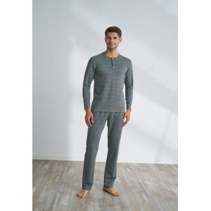 Pijadore - Grote Maten Heren Pyjama Set, Lange Mouwen - 2XL