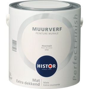 Histor Perfect Finish Muurverf Mat - 2,5 Liter - Hoornwit