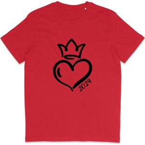 Koningsdag 2024 T Shirt Heren en Dames - Rood - M