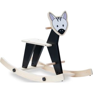 Hauck Rock N Swing - hobbelpaard baby van hout - FSC®-gecertificeerd - Zebra