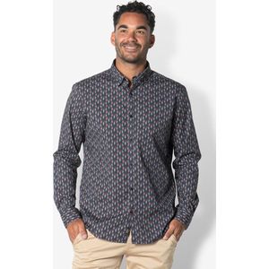 Twinlife Heren Shirt Print Geweven - Overhemd - Comfortabel - Regular Fit - Karaf - 4XL