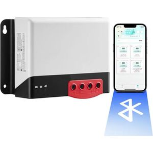 Zonne-controller Laadregelaar - Compatibel met accu's zoals AGM- gel- flood- lithiumbatterijen