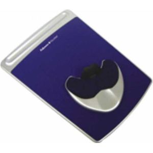 Fellowes Easy Glide™ Gel Mousepad/Wrist-Sapphire/Black