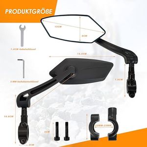 fietsspiegel / Bicycle Mirror - Duurzaam - Premium Kwaliteit 2