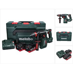 Metabo KH 18 LTX BL 24 Q accu combihamer 18 V 2.2 J + 2x accu 8.0 Ah + lader + metaBOX