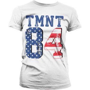Teenage Mutant Ninja Turtles Dames Tshirt -L- TMNT USA 1984 Wit