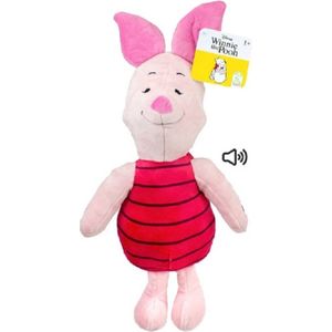 Disney pluche knuffel Piglet varken uit Winnie de Pooh - stof - 30 cm - Bekende cartoon figuren