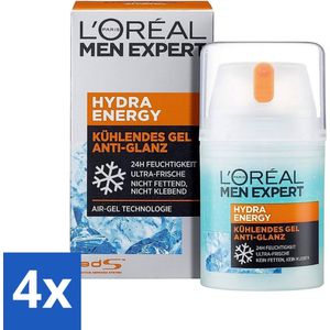 L'Oréal Men Expert Hydra Energy - Dagcrème - Ultra Fris - 50 ml - Voordeelverpakking - 4 stuks
