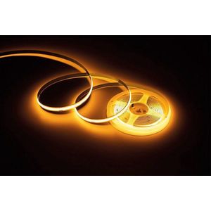 LED Strip COB - 24V - 5 Meter -  2200k - Amber - 10w/m - 960 Lumen / m - met 24v 60w adapter