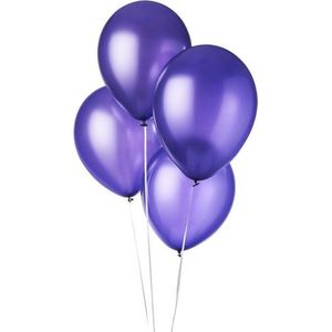 Metallic Ballonnen Paars (50st)