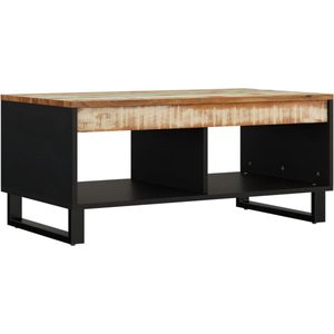 vidaXL Salontafel - 90x50x40 cm - Gerecycled Hout Salontafel - Houten Salontafel - Multifunctionele Salontafel - Bijzettafel - Recycled Wood Furniture