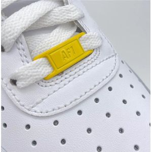 Sneaker Tags Geel Geschikt Voor AF1 | Metaal | Schoenaccessoires - Schoenveters - Lace Locks