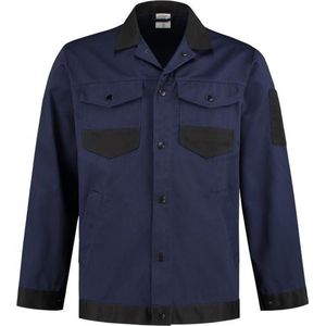 Yoworkwear Werkjasje katoen/polyester navy/zwart maat L