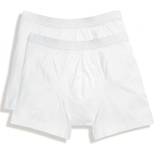 Fruit of the Loom classic boxer heren ondergoed katoen wit 6-pack Maat 2XL - Ondergoed voor heren