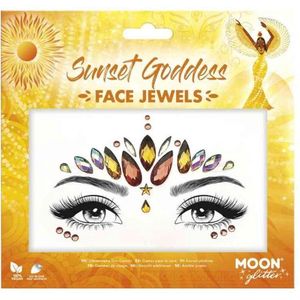 Moon Creations - Moon Glitter Sunset Goddess Gezicht Diamanten Sticker - Multicolours