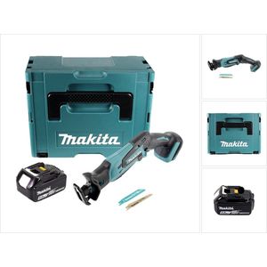 Makita DJR 183 T1J Accu Reciprozaag 18 V + 1x accu 5.0 Ah + Makpac - zonder oplader