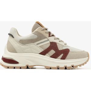 VIA VAI Liz Finley Sneakers - Beige Bordeaux - Maat 37