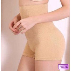 Finnacle Shapewear voor billen, buik en benen Nude M/L | Corrigerend ondergoed | Seamless ondergoed | Dames |Afslankbroek |High waist ondergoed |Ultradun |Tummy control |Grote maten |Beige