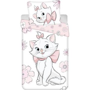 Disney Aristocat Dekbedovertrek Bloemen - Eenpersoons - 140 x 200 cm - Katoen