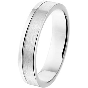 Ring A101 - 4,5 Mm - Zonder Cz Zilver Gerhodineerd