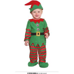 GUIRMA - Kerst Elf Verkleedkleren Groen Baby - 18 - 24 maanden