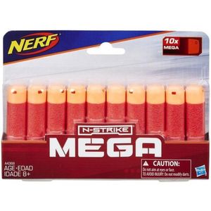 NERF N-Strike Mega Refill - 10 Pijltjes voor Maximale Vuurkracht - Geschikt voor Kinderen vanaf 8 jaar