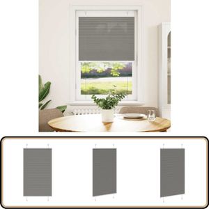vidaXL Plisségordijn - 80x100 cm - Antraciet Plisségordijn - Gordijnen - Raamdecoratie - Privacy Screen - Lichtfilter