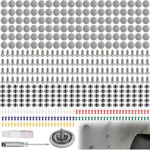 Dakhemel reparatieset - 120 stuks klinknagels autodak met schroevendraaier en meetlint .