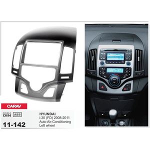 2-DIN HYUNDAI i-30 (FD) 2008-2011 (Auto Air-Conditioning / Left wheel) inbouwpaneel Audiovolt 11-142