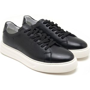 Desa Sneakers Leer Zwart Mannen Schoenpunt: Ronde Maat: 41 EU