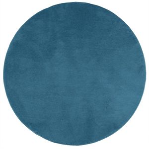 vidaXL-Vloerkleed-OVIEDO-laagpolig-Ø-160-cm-turquoise